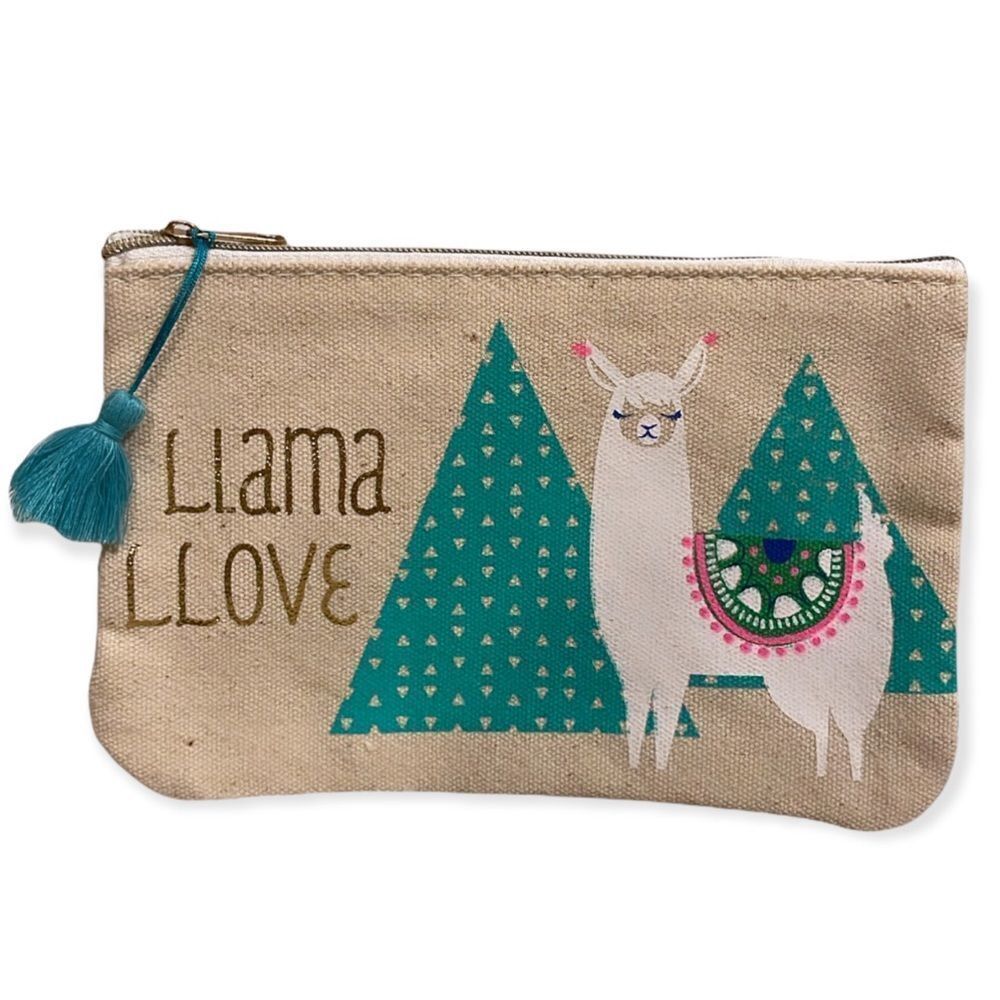 NWT Llama Llove Cosmetic Bag